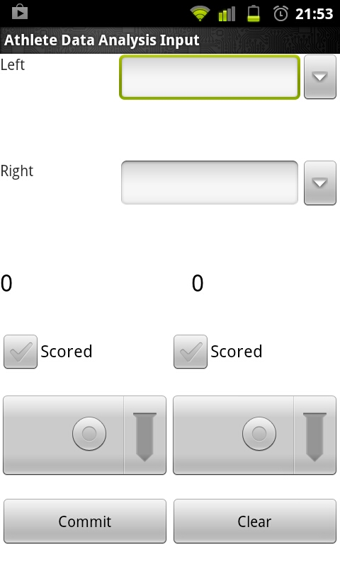 Input Screen